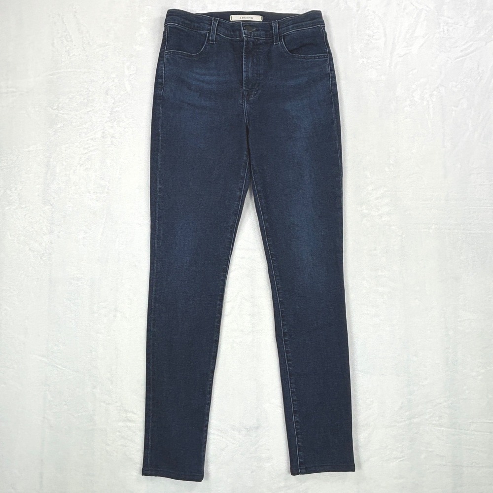 J Brand Maria High Rise Skinny Jeans Commit Dark Indigo Wash Size 27 JB001690